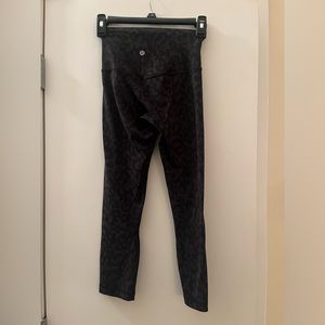 Lululemon, black leopard print, size 2